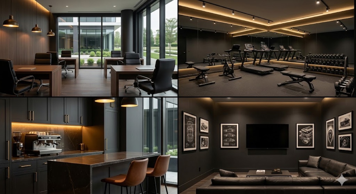 Inside the members lounge